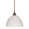 Besa Lighting Brella Cord Pendant, Chalk, Bronze Finish, 1x50W Halogen 1XT-4679KR-BR - alternate 1